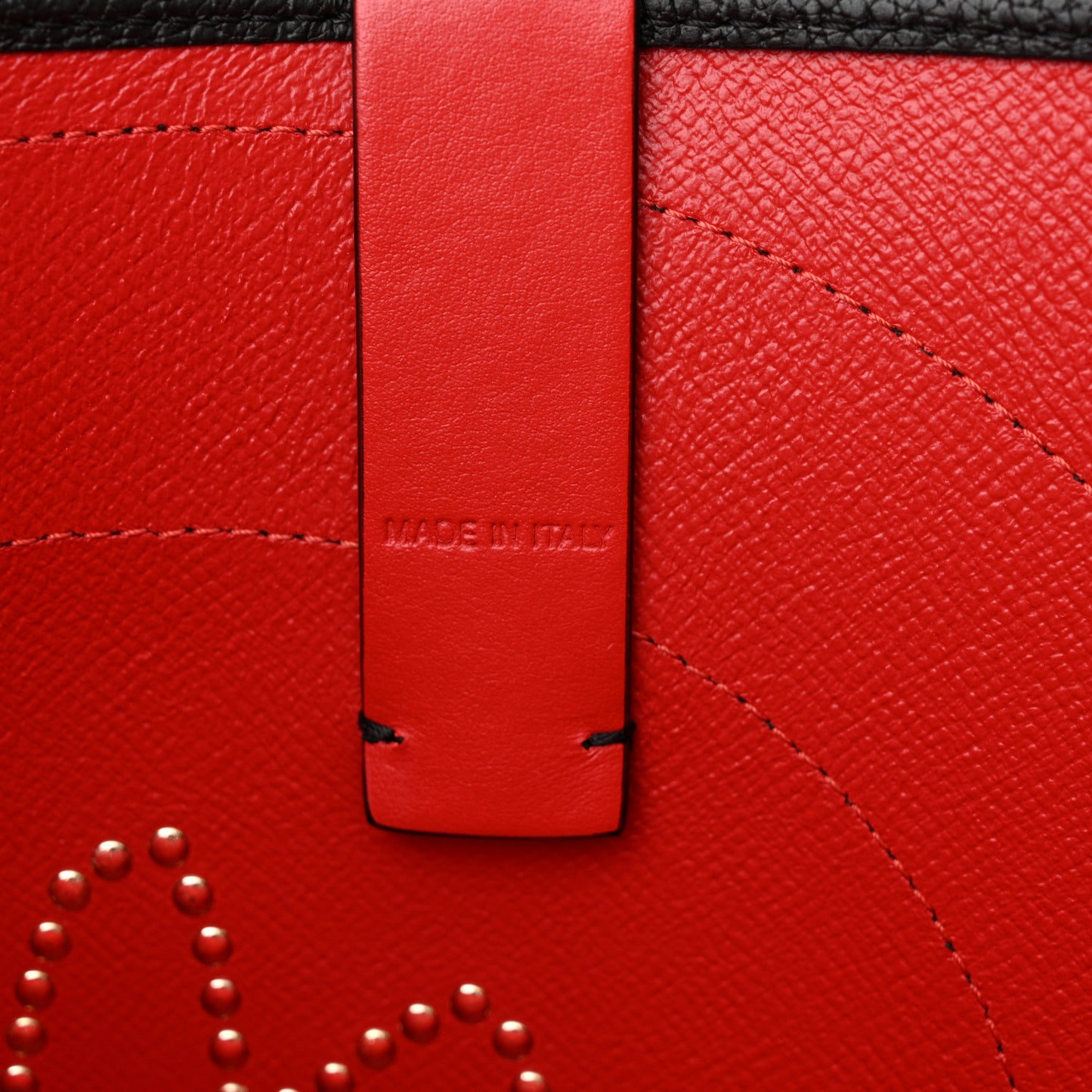 Calfskin Cabata Love Empire Paris Tote Black