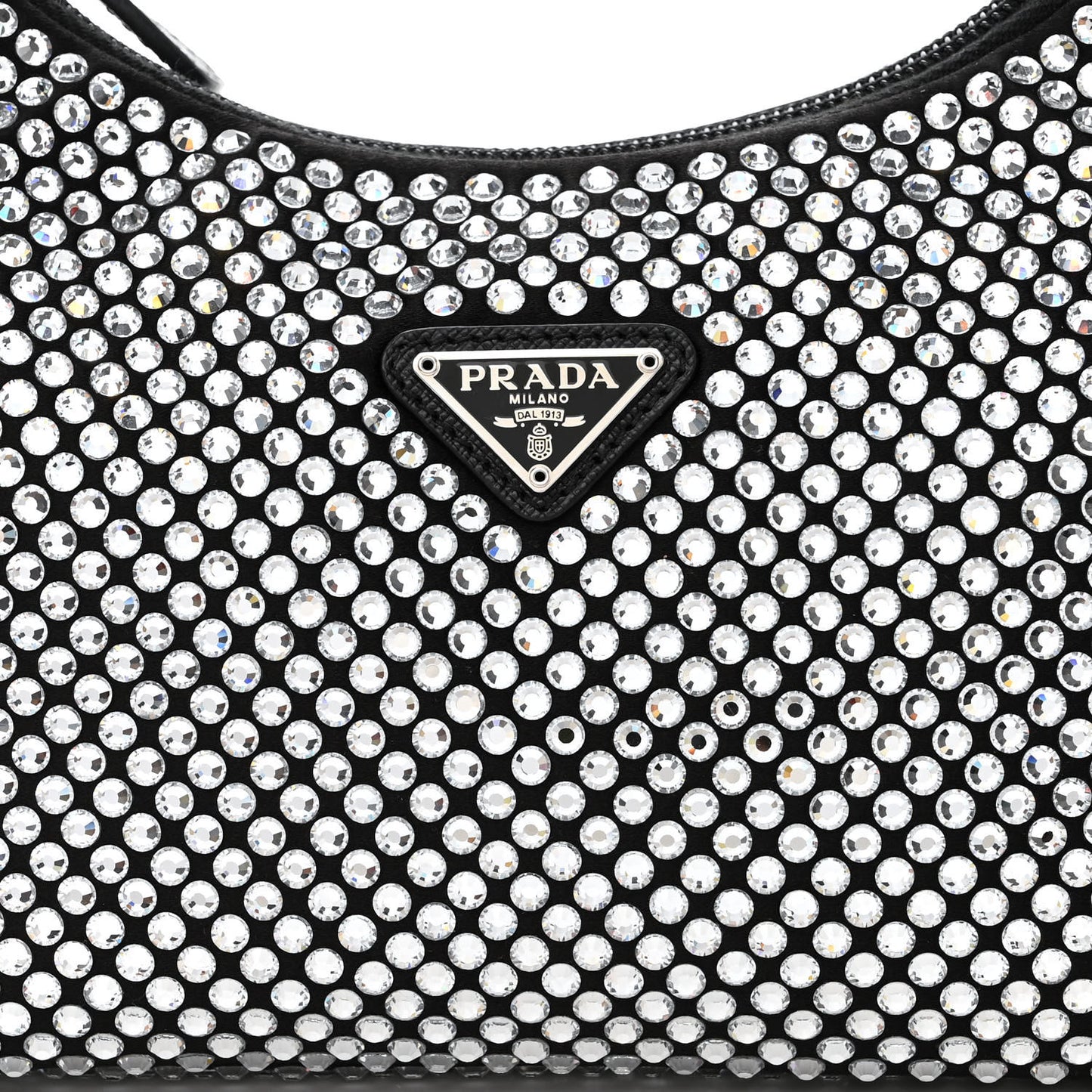 Satin Crystal Mini Re-Edition 2000 Bag Cristal