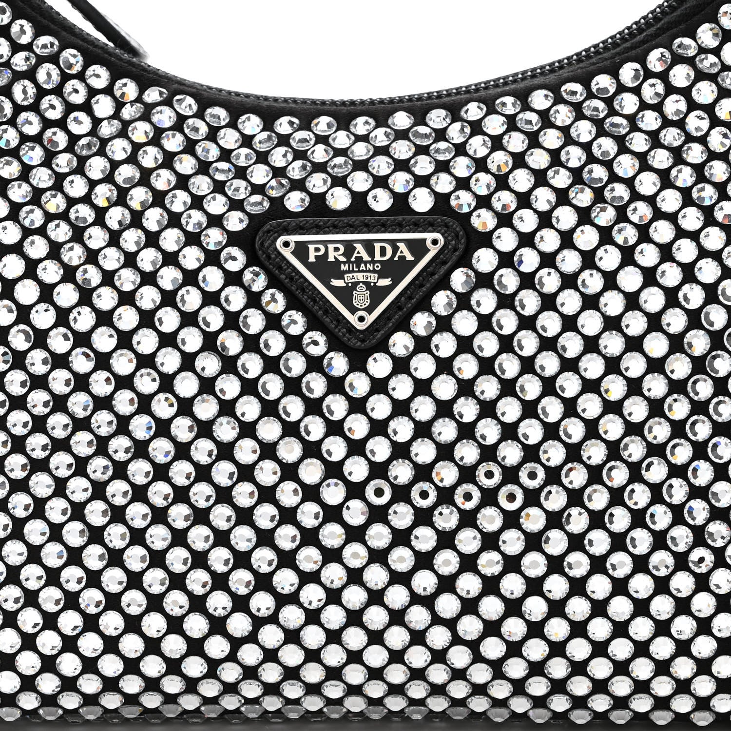 Prada Satin Crystal Mini Re-Edition 2000 Bag Cristal 8 of 10