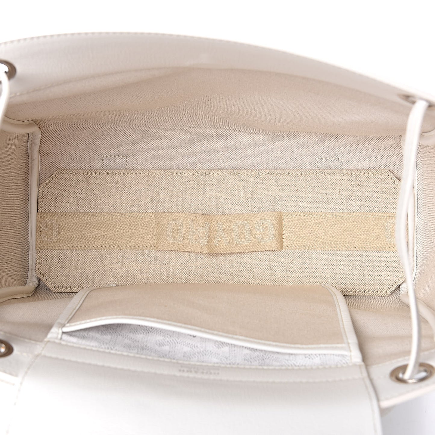 Goyardine Rouette PM White