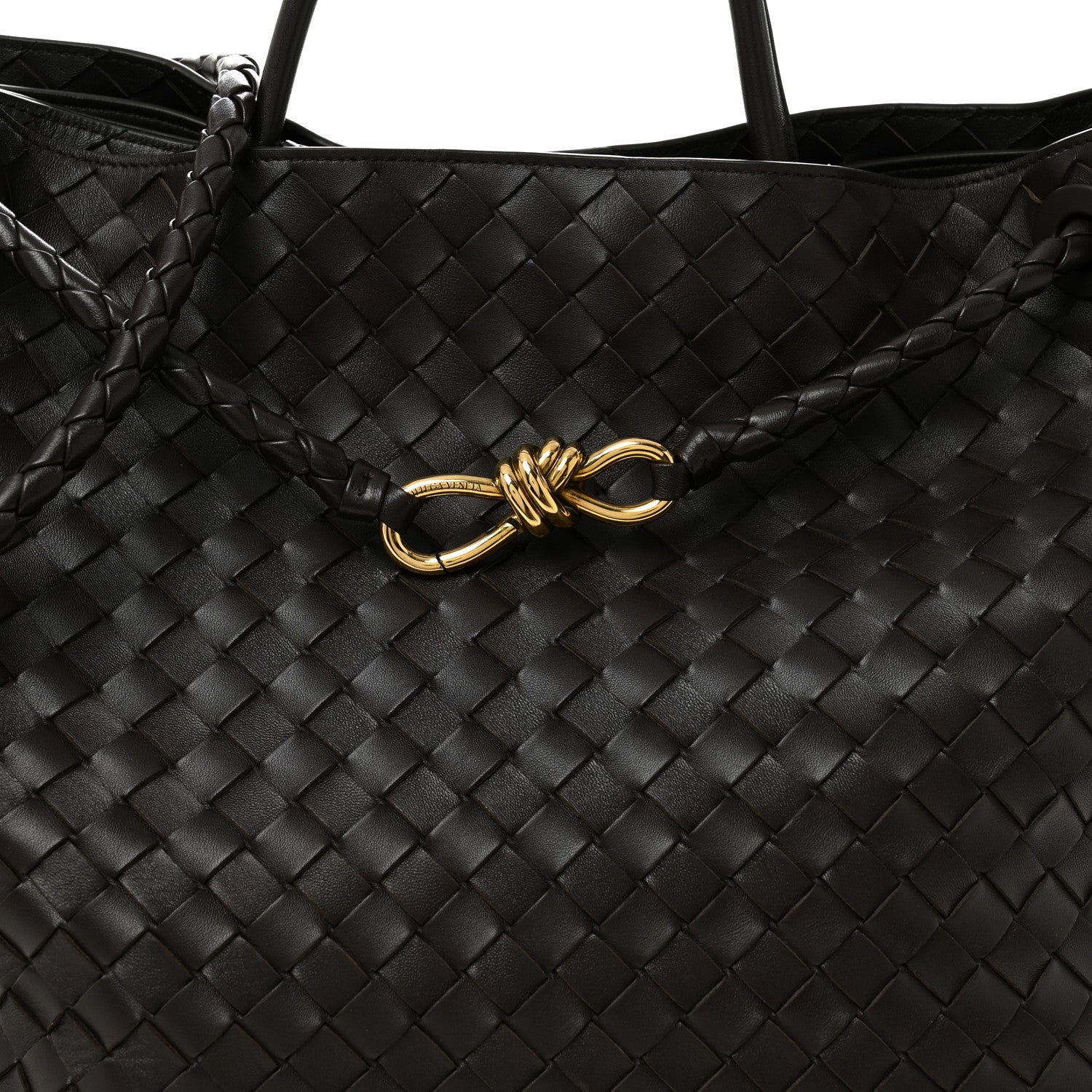 Bottega Veneta Nappa Intrecciato Large Andiamo Shoulder Bag Fondant 7 of 9