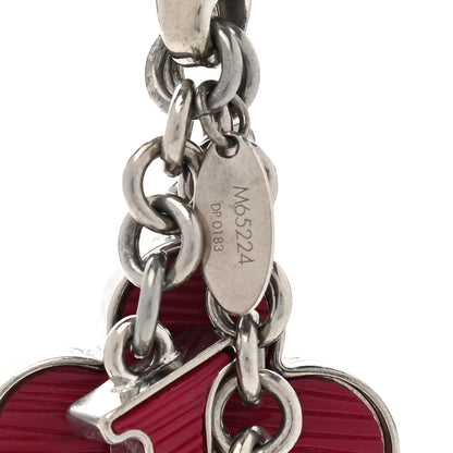 Louis Vuitton Fleur d Epi Bag Charm Fuchsia 3 of 5