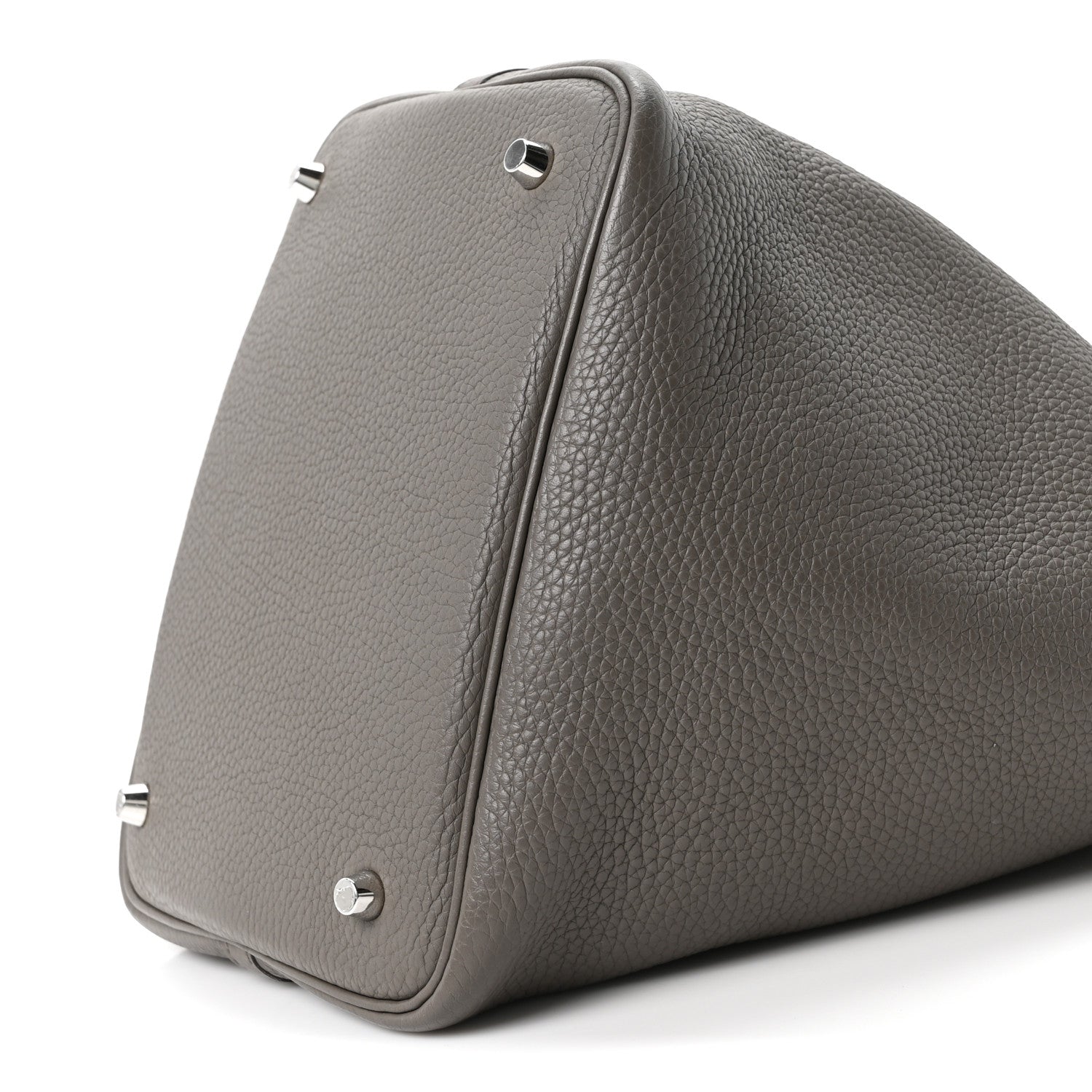 Hermes Taurillon Clemence Picotin Lock 22 MM Gris Asphalte 1859506