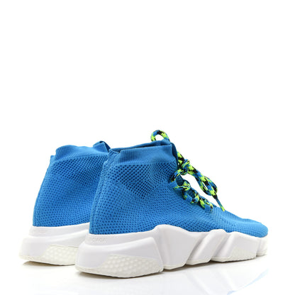 Balenciaga Knit Womens Speed Lace Up Sneakers 40 Bleu Ciel 3 of 10