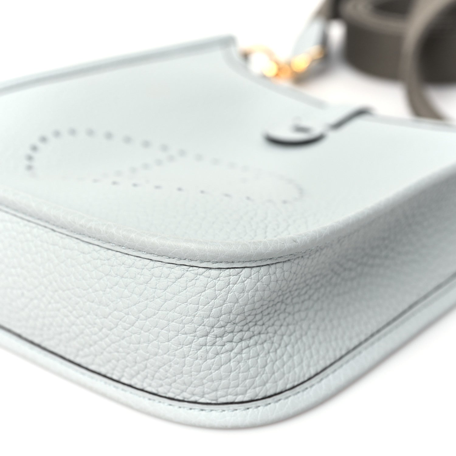 Hermes Taurillon Clemence Amazone Evelyne TPM Bleu Pale Etain 10 of 11