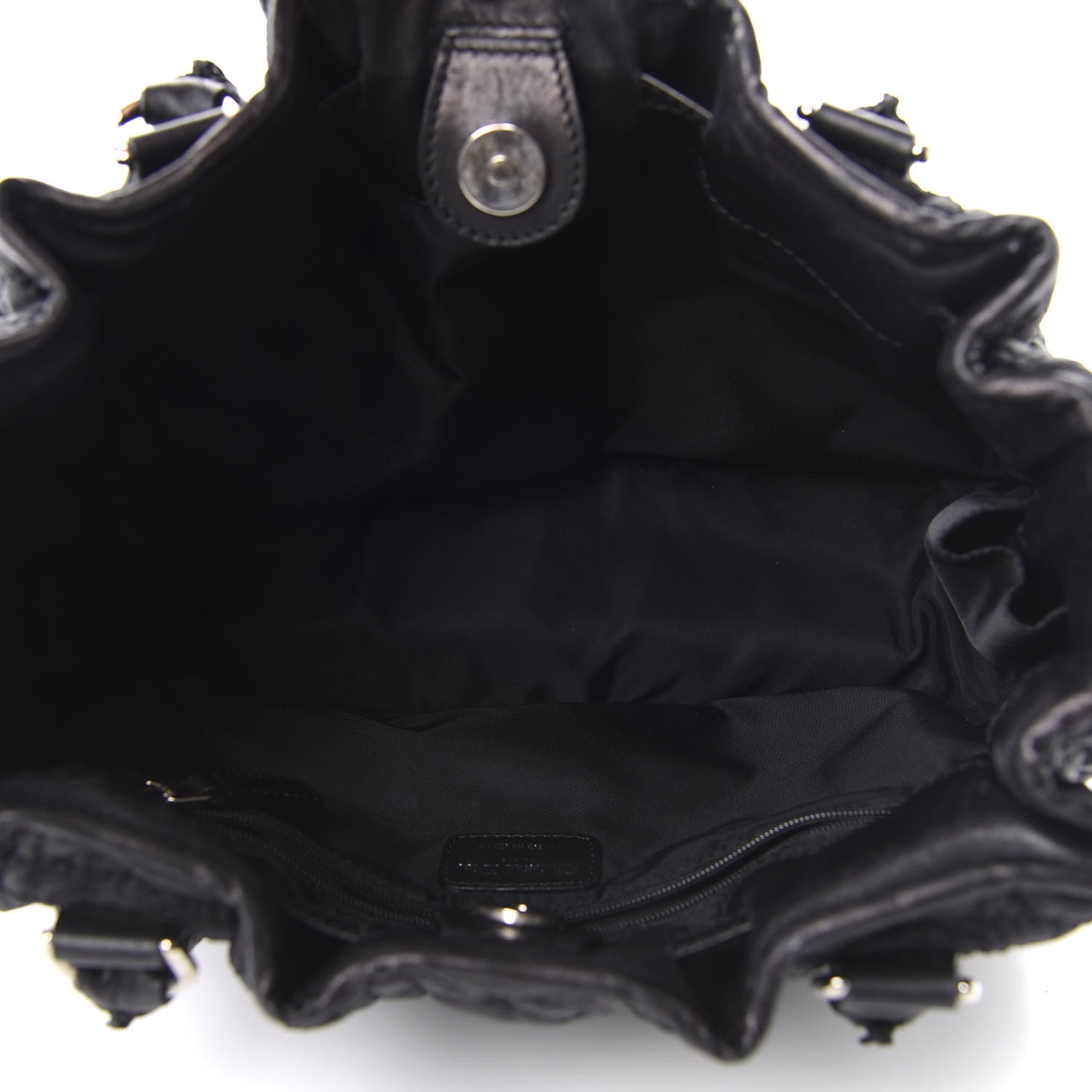 Christian Dior Nylon Cannage Shopper Tote Black 5 of 10