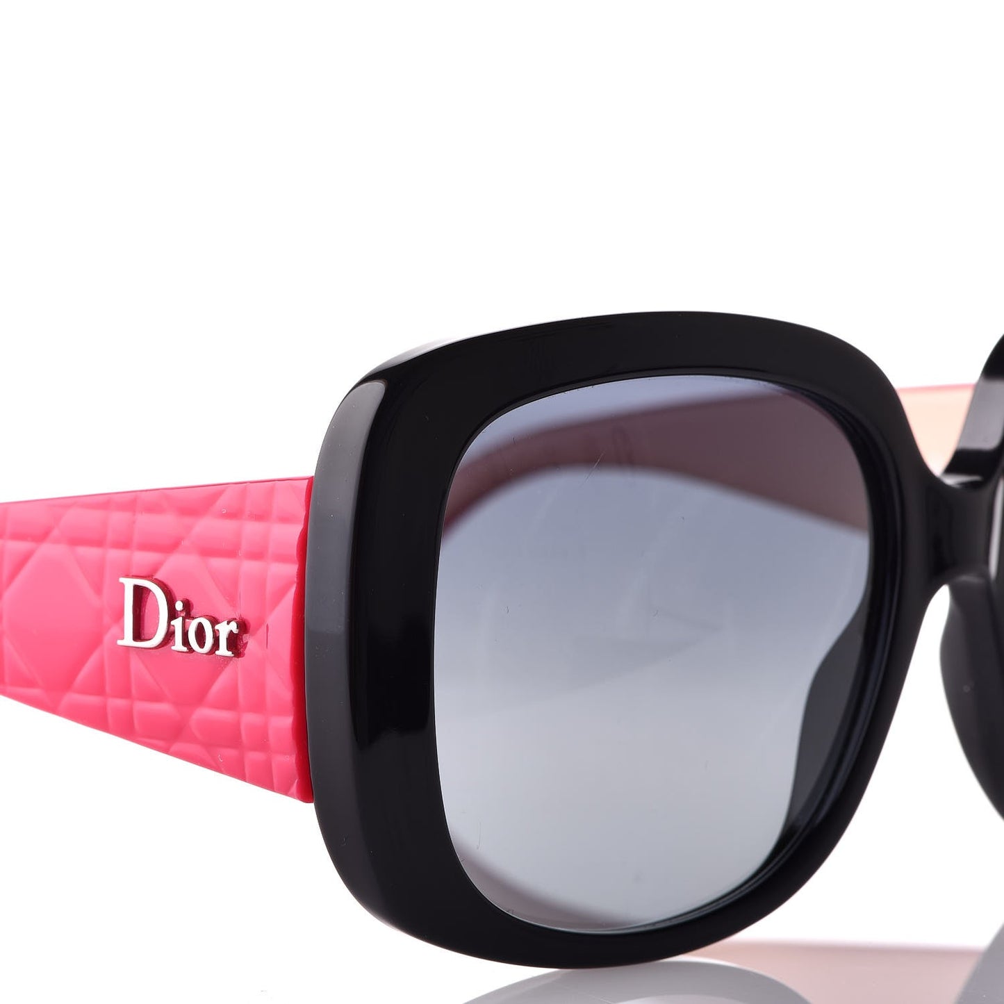 Resin Cannage Dior Lady 1 Sunglasses Pink Black