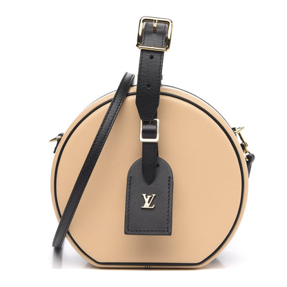 Louis Vuitton Calfskin Petite Boite Chapeau Black Beige 1 of 10