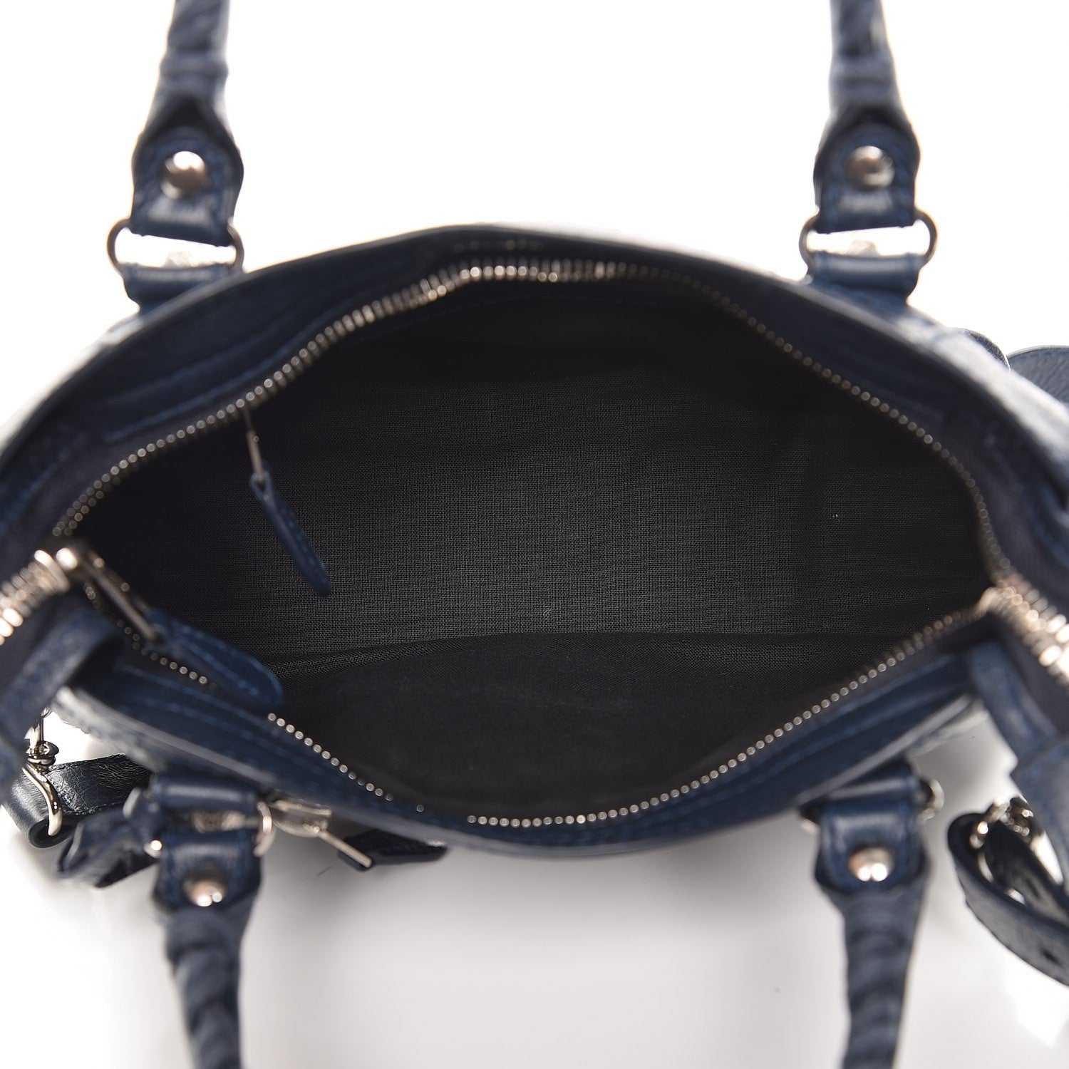 Balenciaga Agneau Giant 12 Silver Hardware Mini City Bleu Obscur 6 of 8