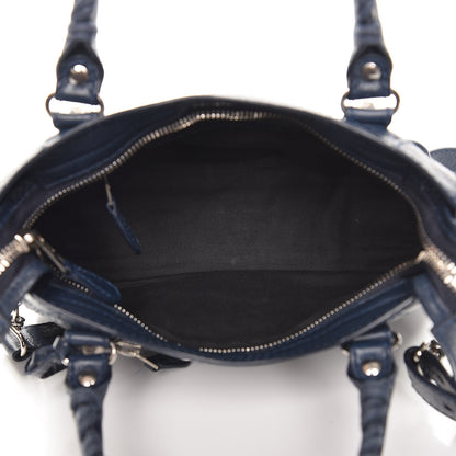 Balenciaga Agneau Giant 12 Silver Hardware Mini City Bleu Obscur 6 of 8