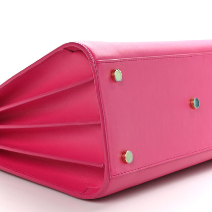 Saint Laurent Calfskin Small Sac De Jour Lipstick Fuchsia 9 of 10