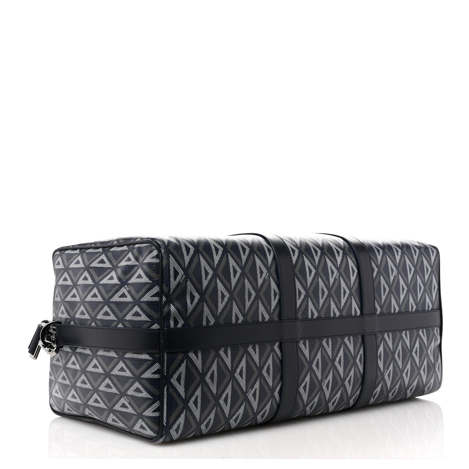 Christian Dior Coated Canvas CD Diamond Lingot 50 Bag Navy 3 of 9