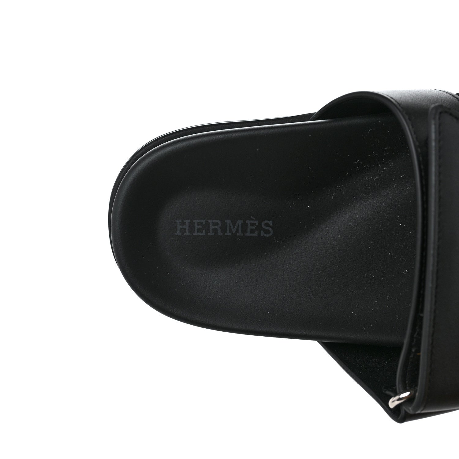 Hermes Calfskin Womens Chypre Sandals 36 Black 7 of 7