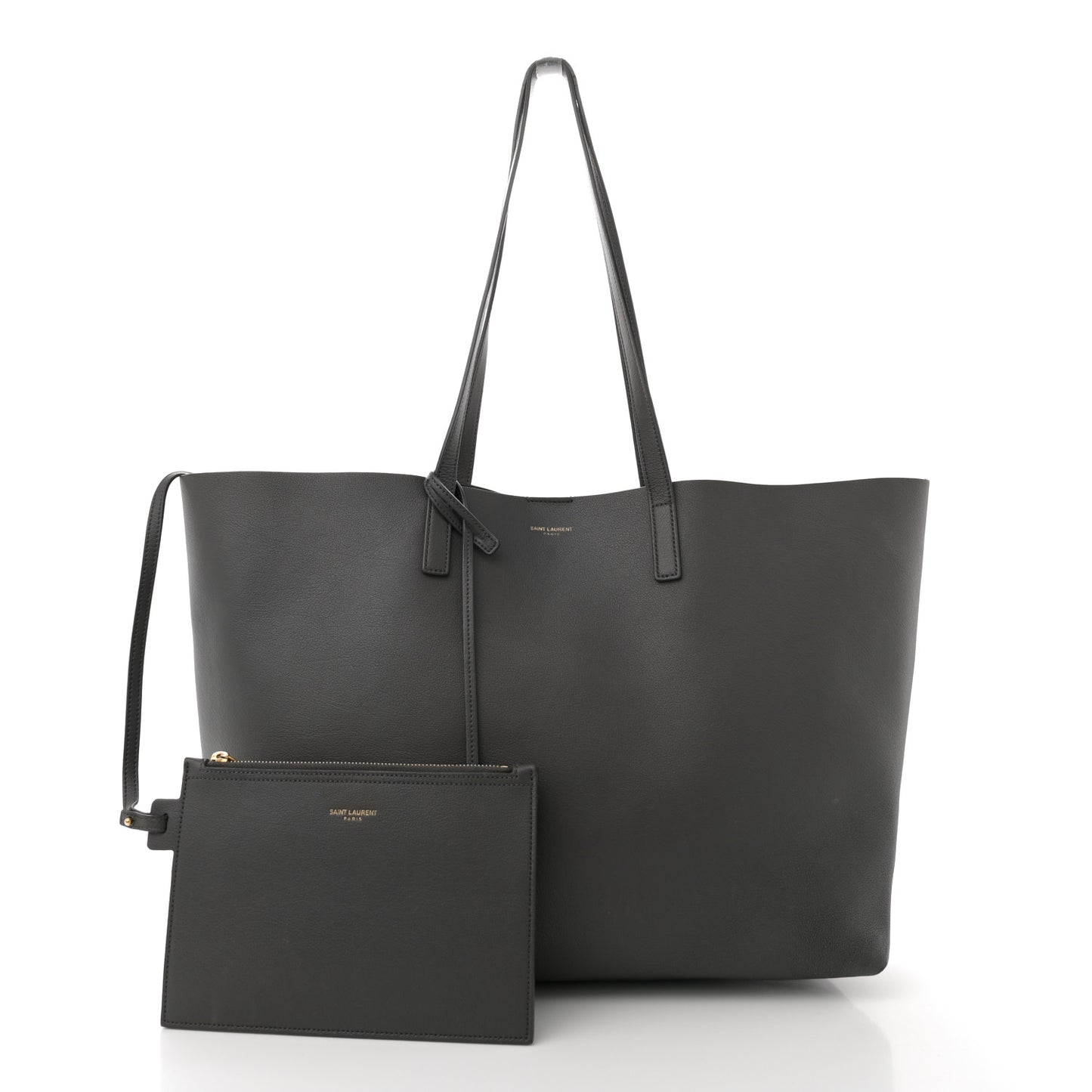 Calfskin Large Shopping Tote Fog