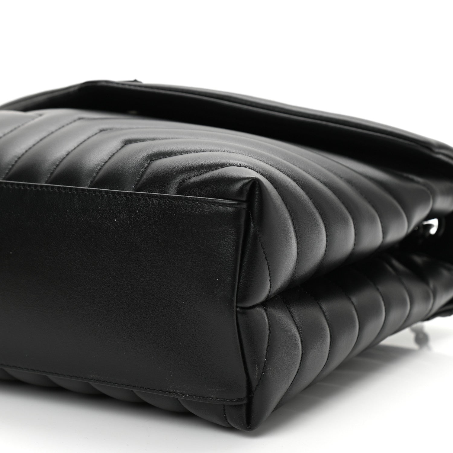 Saint Laurent Calfskin Y Quilted Monogram Medium Loulou Chain Satchel Black 9 of 9