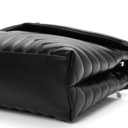 Saint Laurent Calfskin Y Quilted Monogram Medium Loulou Chain Satchel Black 9 of 9