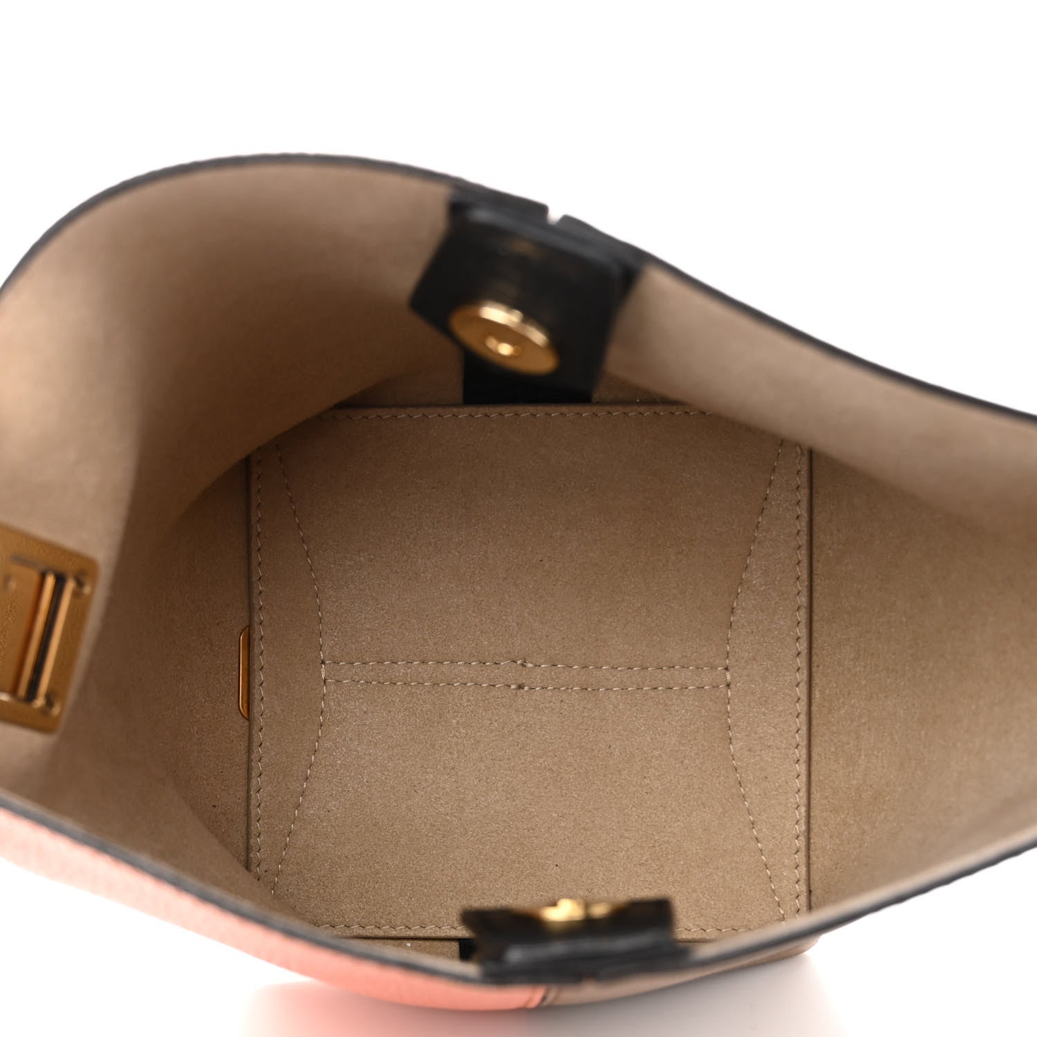 Givenchy Sugar Goatskin Calfskin Mini GV Bucket Bag Coral Taupe 5 of 10