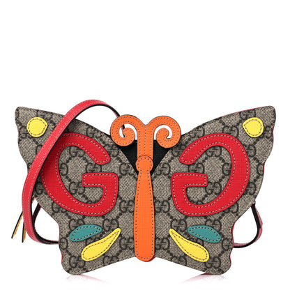Gucci GG Supreme Monogram Childrens Butterfly Bag Red 1 of 10