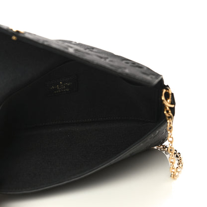 Louis Vuitton Empreinte Pochette Felicie Chain Wallet Black 6 of 11