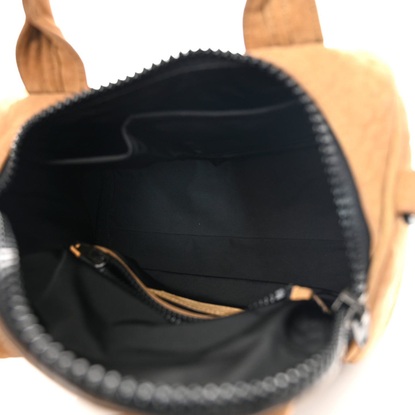 Nubuck Mini Rockie Matte Black Hardware Tan