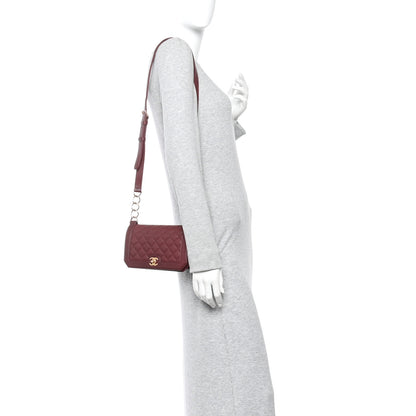 Chanel Calfskin Quilted Small Flap Bag Burgundy 2 of 10