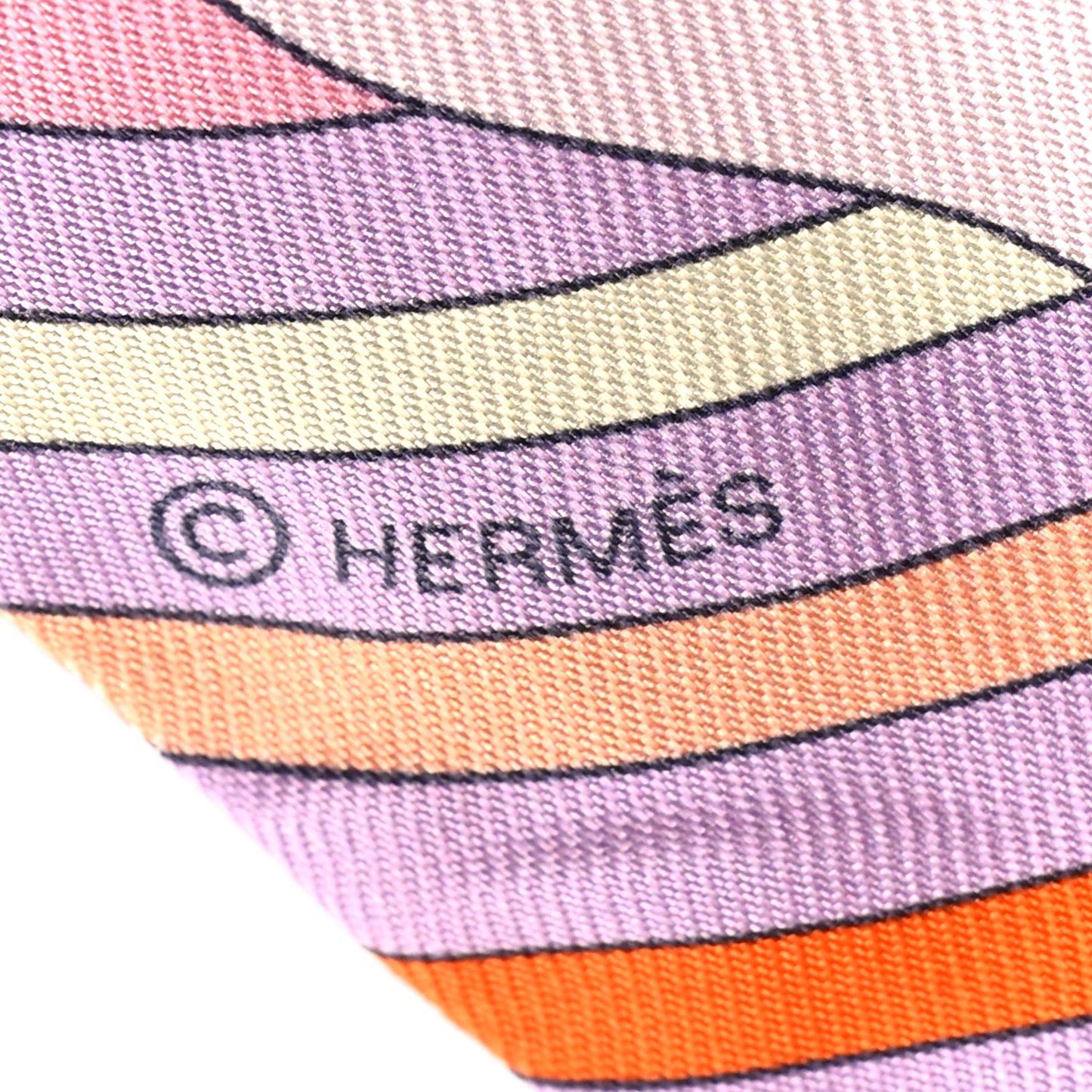 Silk Carres Volants Twilly Lilas