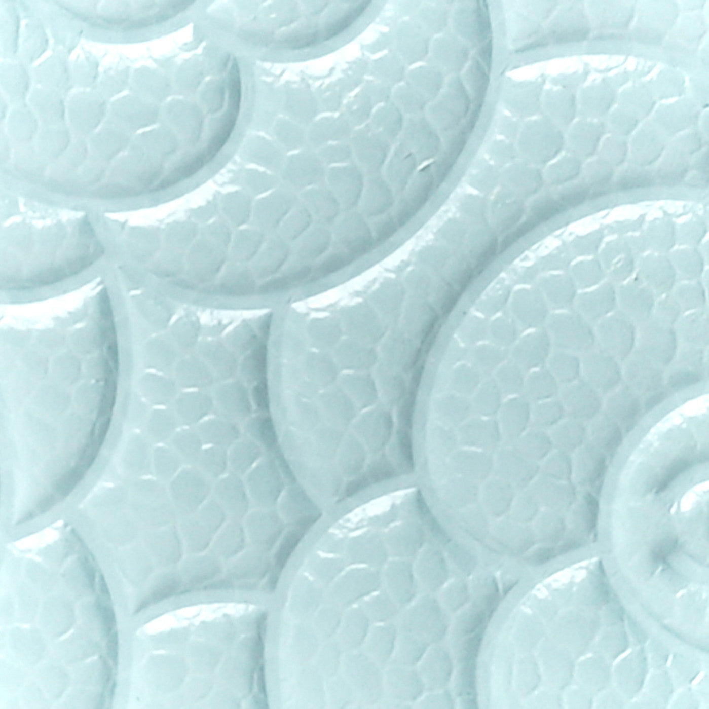Chanel Caviar Camellia Embossed Round Clutch With Chain Light Blue 8 of 12