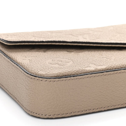 Louis Vuitton Empreinte Pochette Felicie Chain Wallet Tourterelle 9 of 10