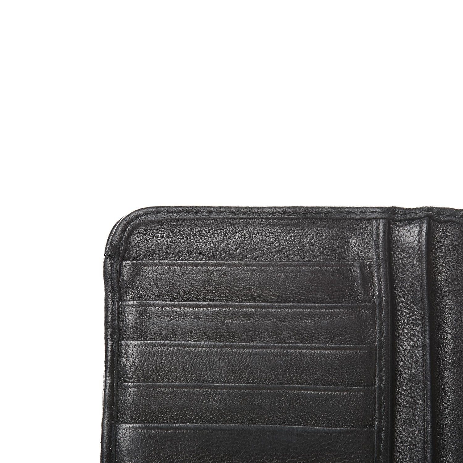 Miu Miu Nappa Matelasse Tri-Fold Flap Wallet Black 10 of 11
