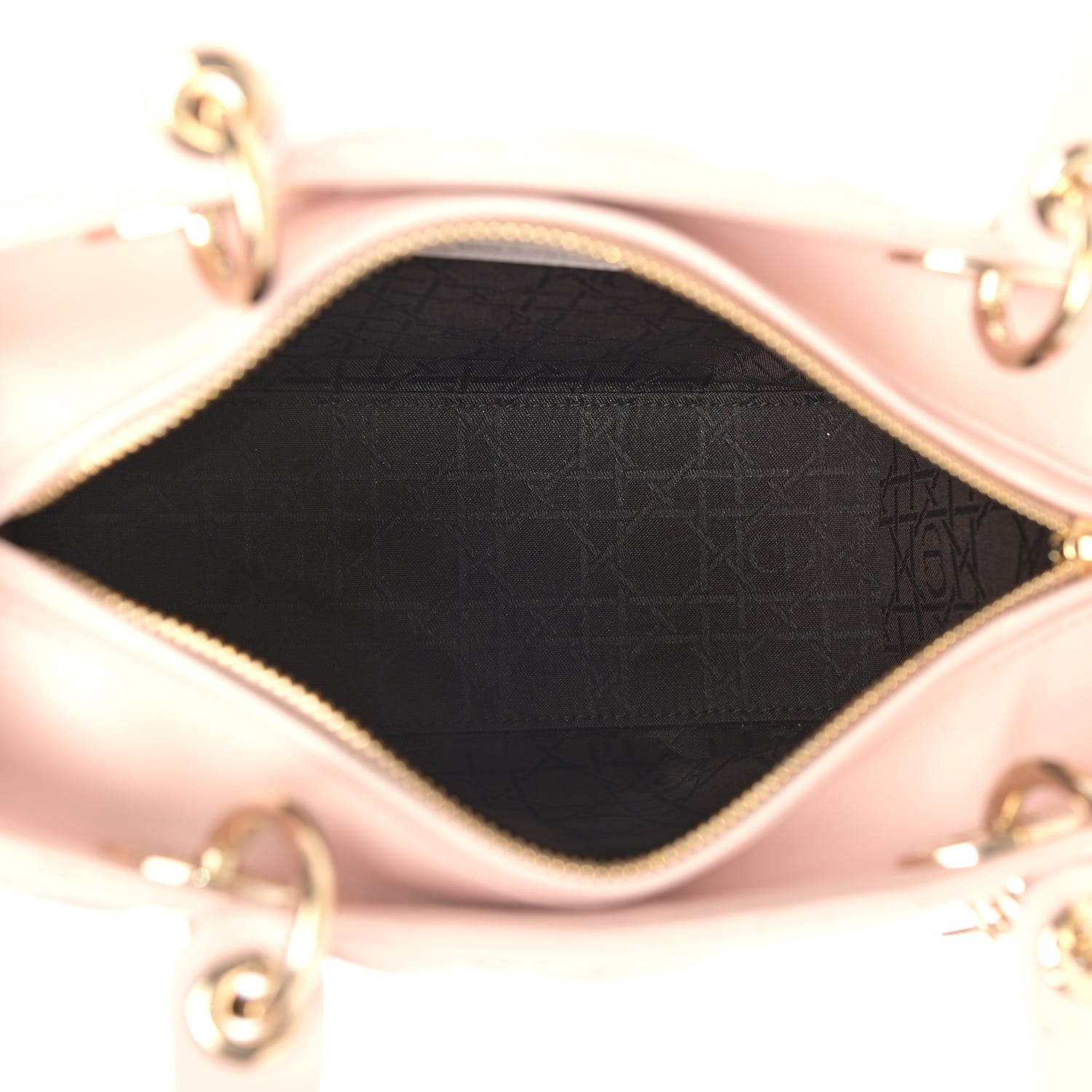 Christian Dior Lambskin Cannage Medium Lady Dior Light Pink 5 of 10