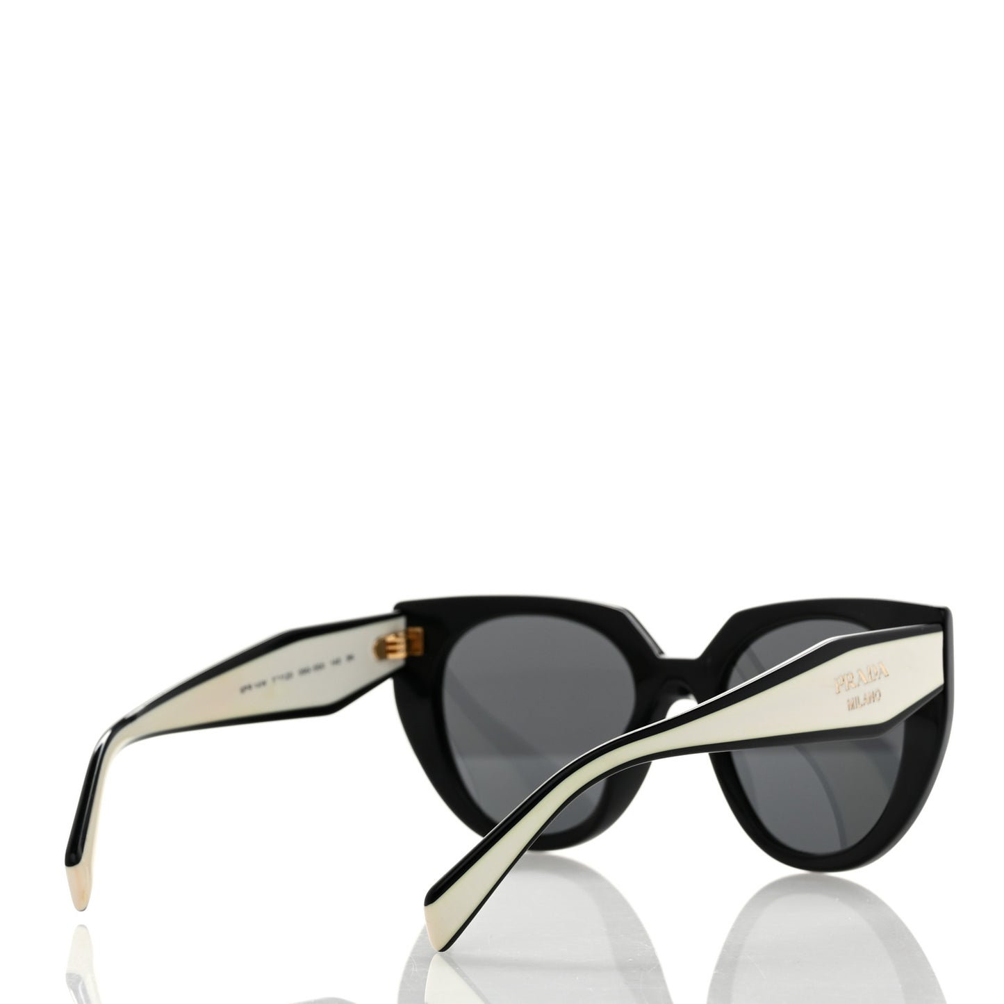Acetate Sunglasses SPR 14W Black White