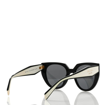 Prada Acetate Sunglasses SPR 14W Black White 4 of 6