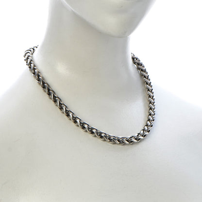 David Yurman Sterling Silver 14K Yellow Gold 8mm Wheat Chain Necklace 2 of 7