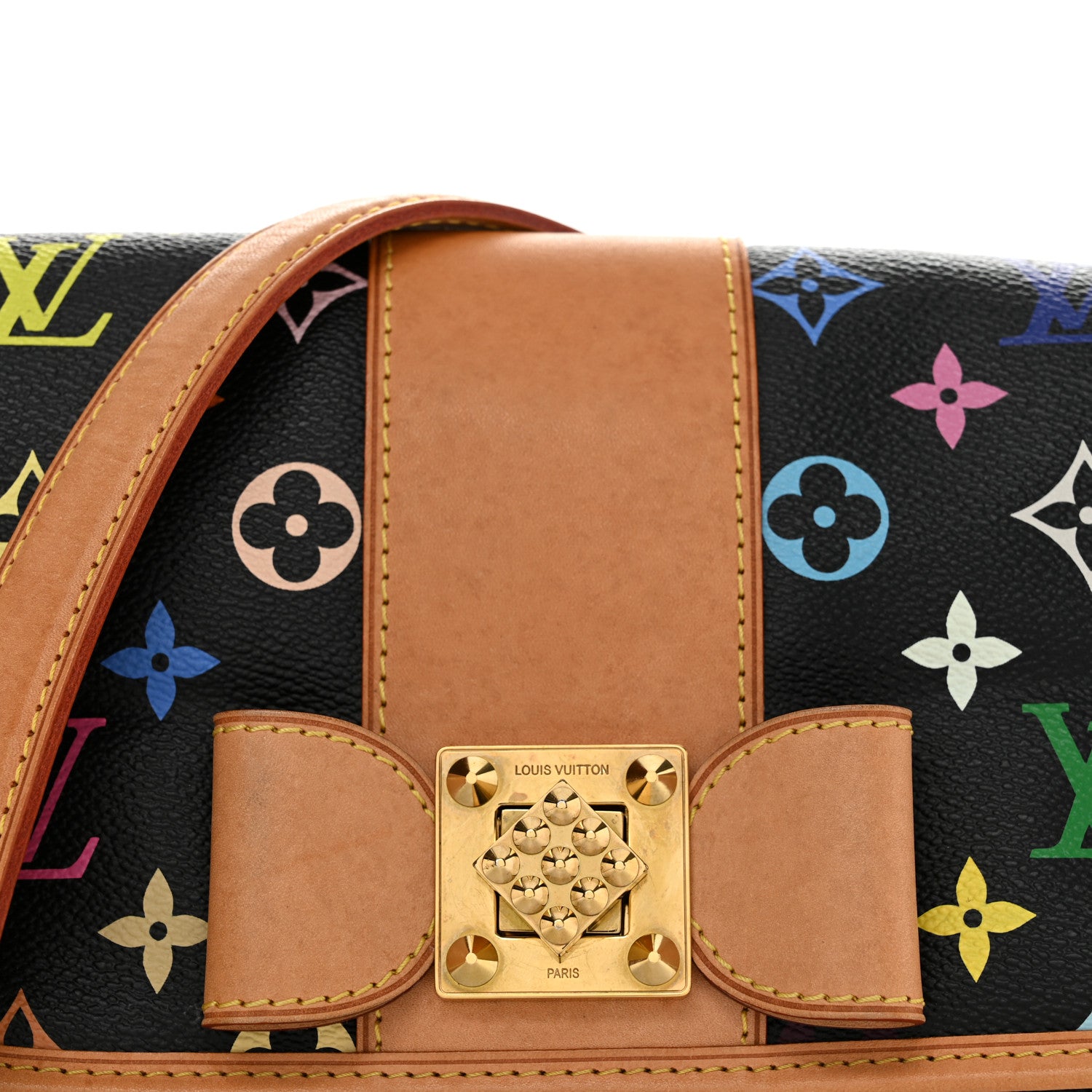 Louis Vuitton Monogram Multicolor Patti Black 7 of 9