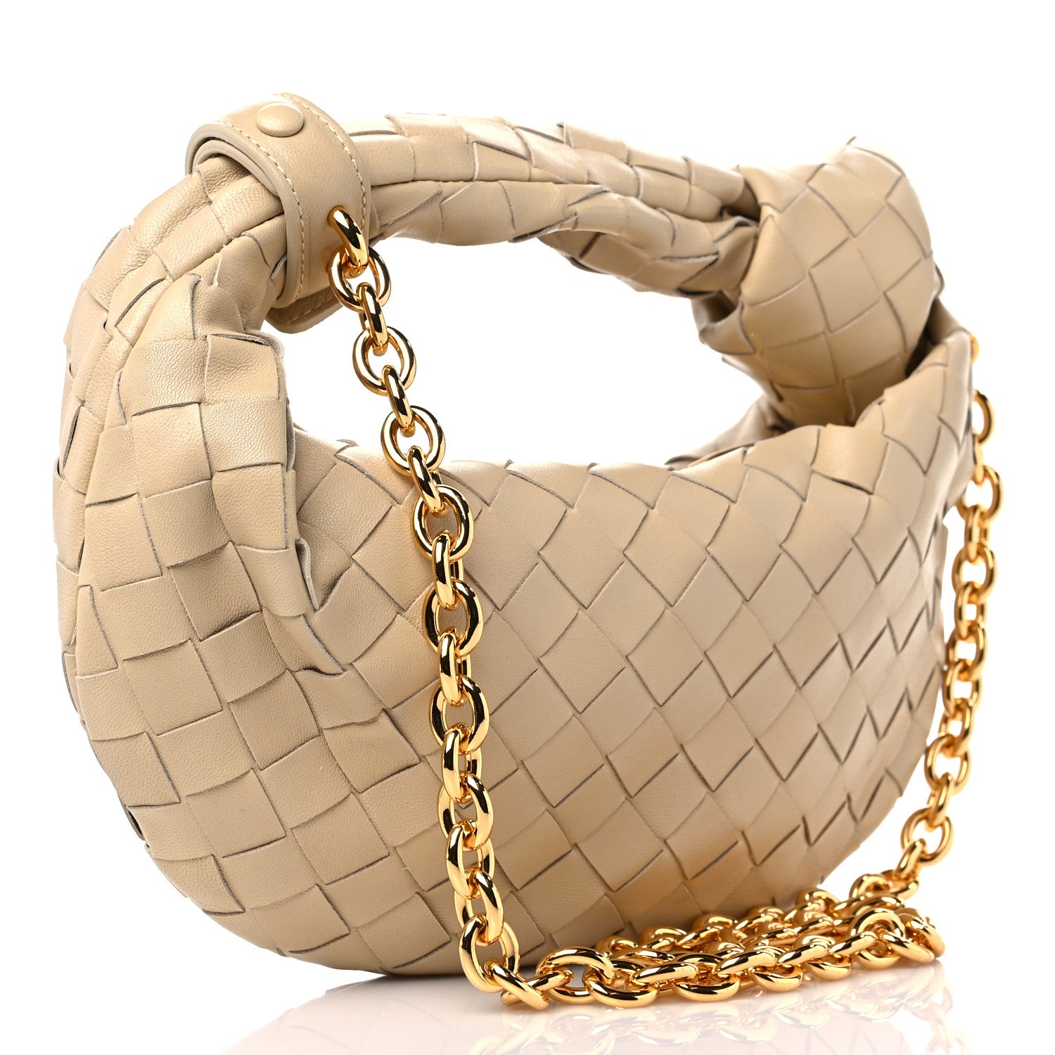 Bottega Veneta Nappa Intrecciato Mini Chain Jodie Porridge 3 of 8