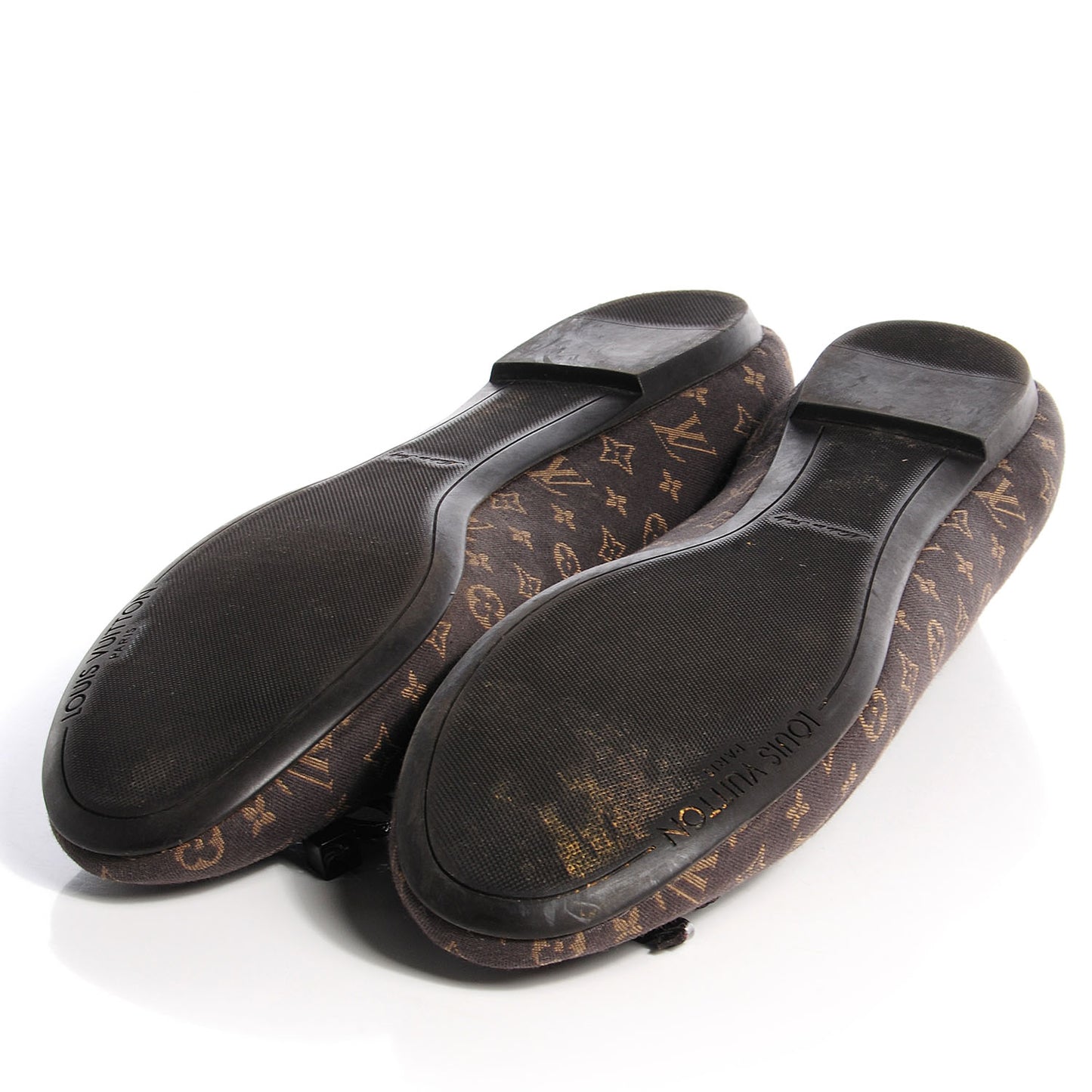 Monogram Canvas Idylle Debbie Ballerina Flats 40.5 Fusain