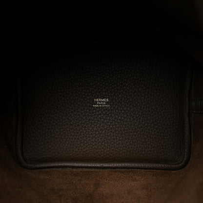 Hermes Taurillon Clemence Picotin Lock 18 PM Vert Loden 6 of 10