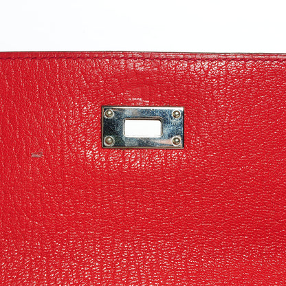 Hermes Chevre Mysore Kelly Longue Wallet Rouge Vif 10 of 14