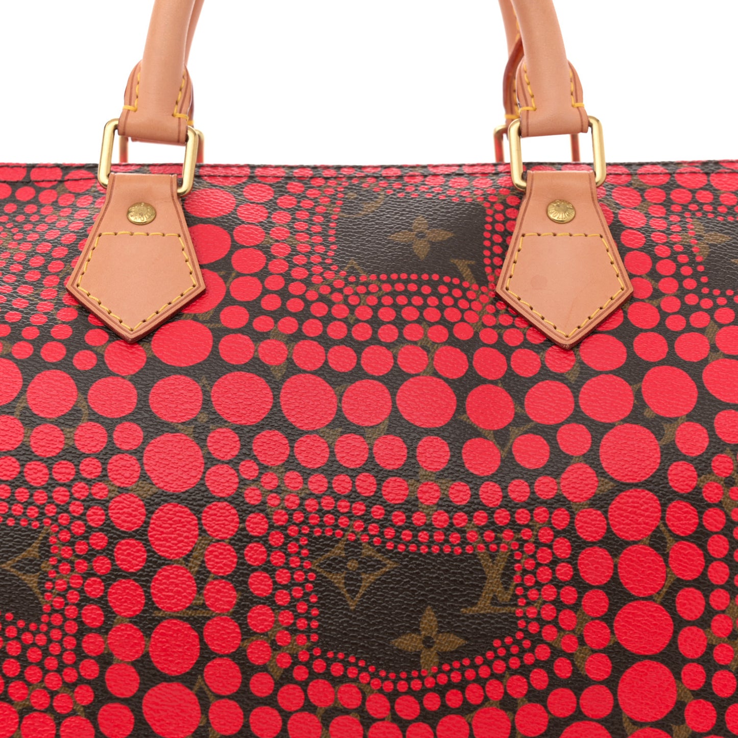 Monogram Kusama Town Speedy 30 Red