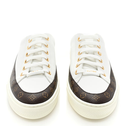 Louis Vuitton Monogram Womens Stellar Open Back Sneakers 35 White 2 of 9