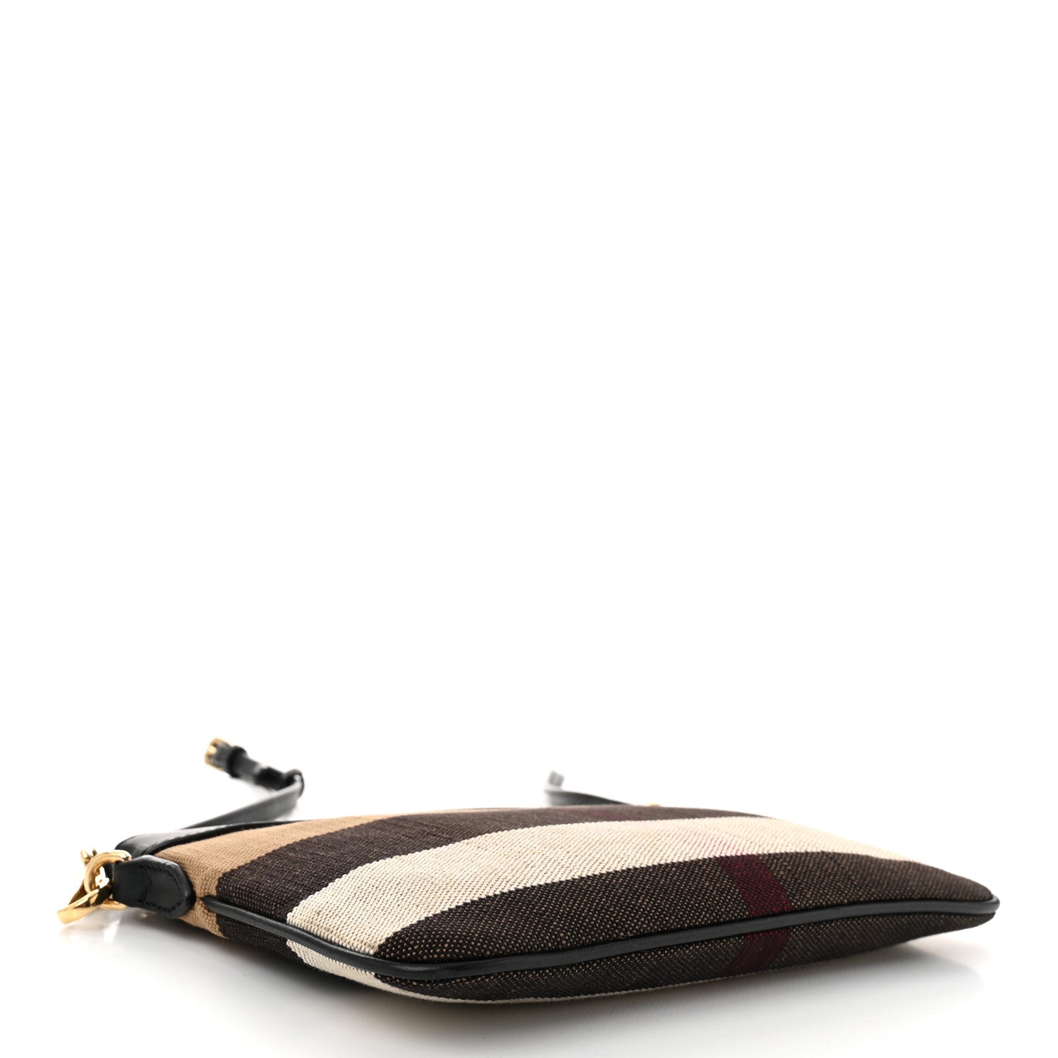 Burberry Mega Check Peyton Crossbody Clutch Bag Black 4 of 11