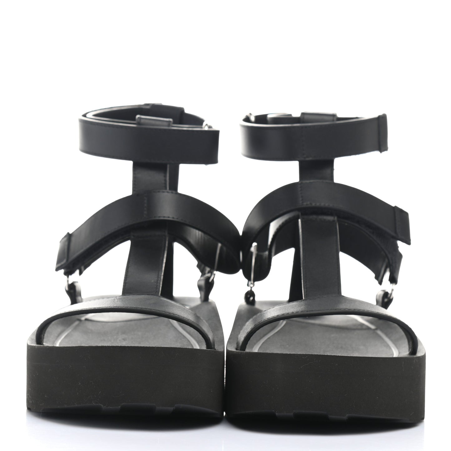 Calfskin Womens Enid Sandals 37 Black
