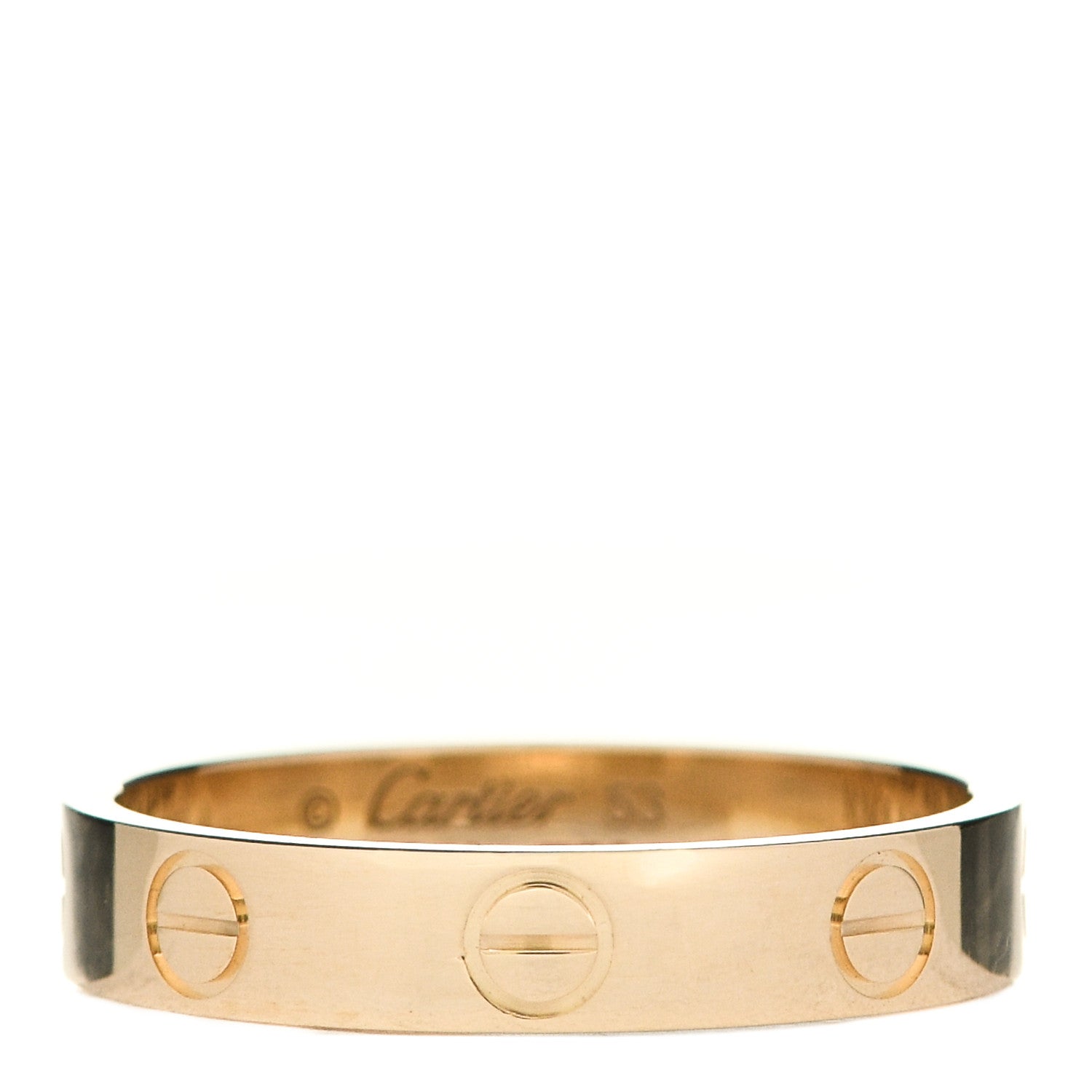 Cartier 18K Yellow Gold 3.5mm LOVE Wedding Band Ring 53 6.5 1 of 5