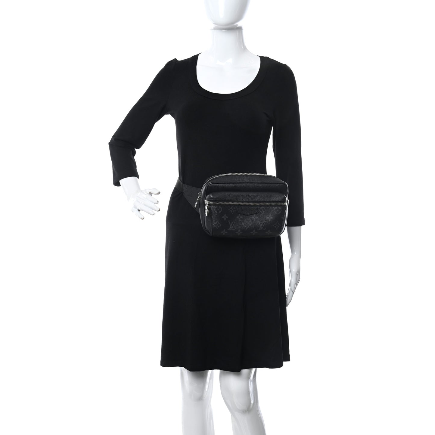 Taiga Monogram Eclipse Outdoor Bum Bag Black