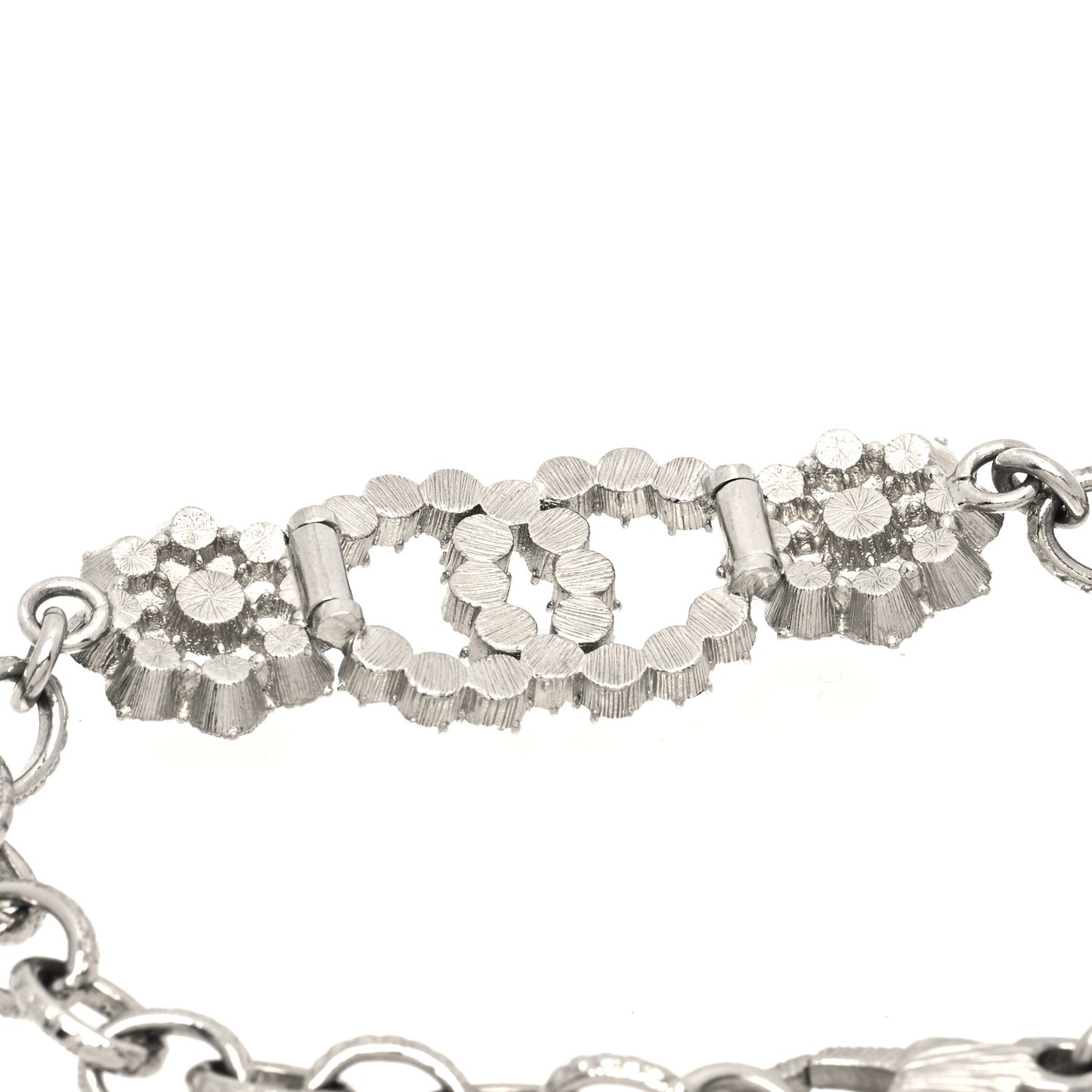 Crystal CC Bracelet Silver
