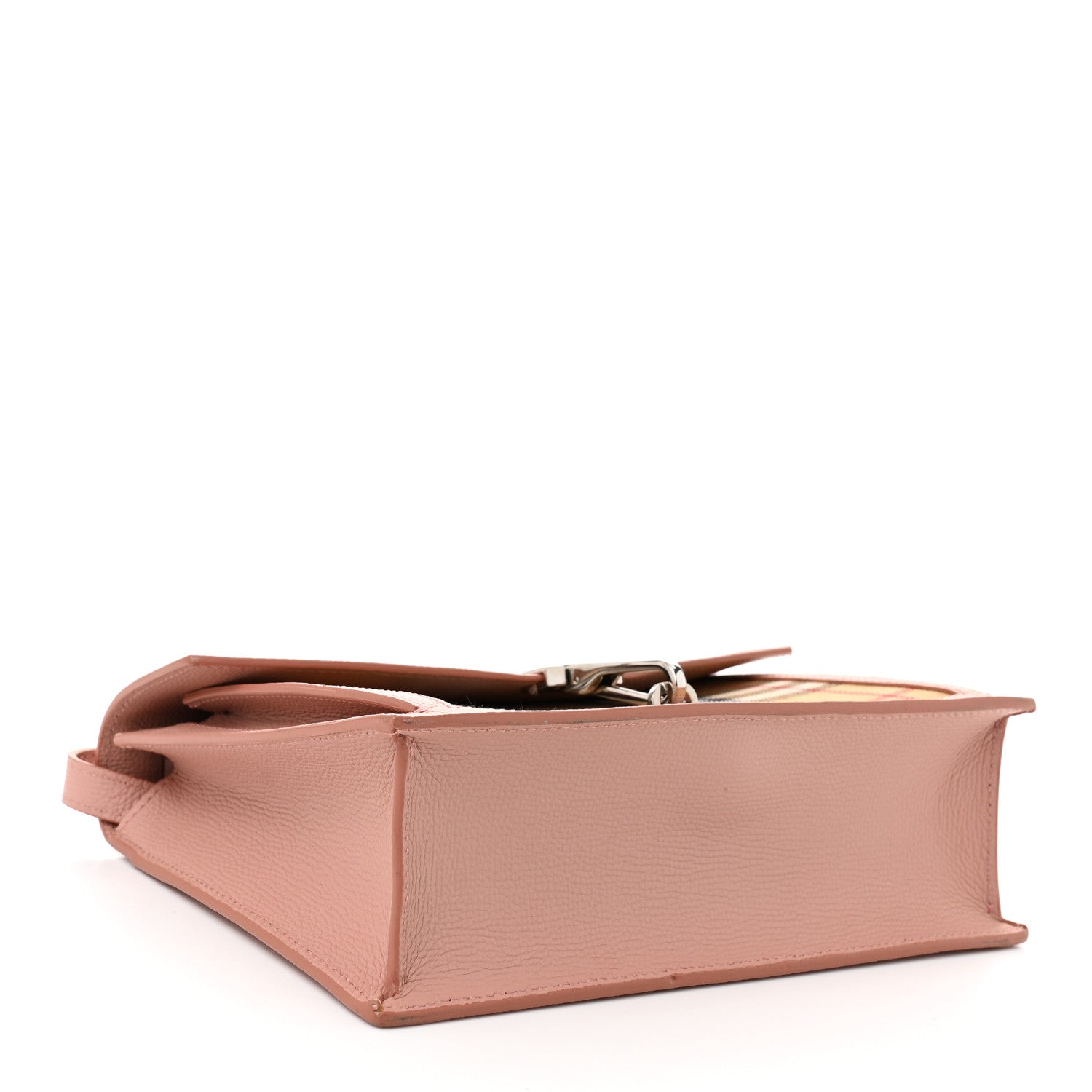 Burberry Grainy Calfskin Vintage Check Small Macken Crossbody Bag Ash Rose 4 of 11