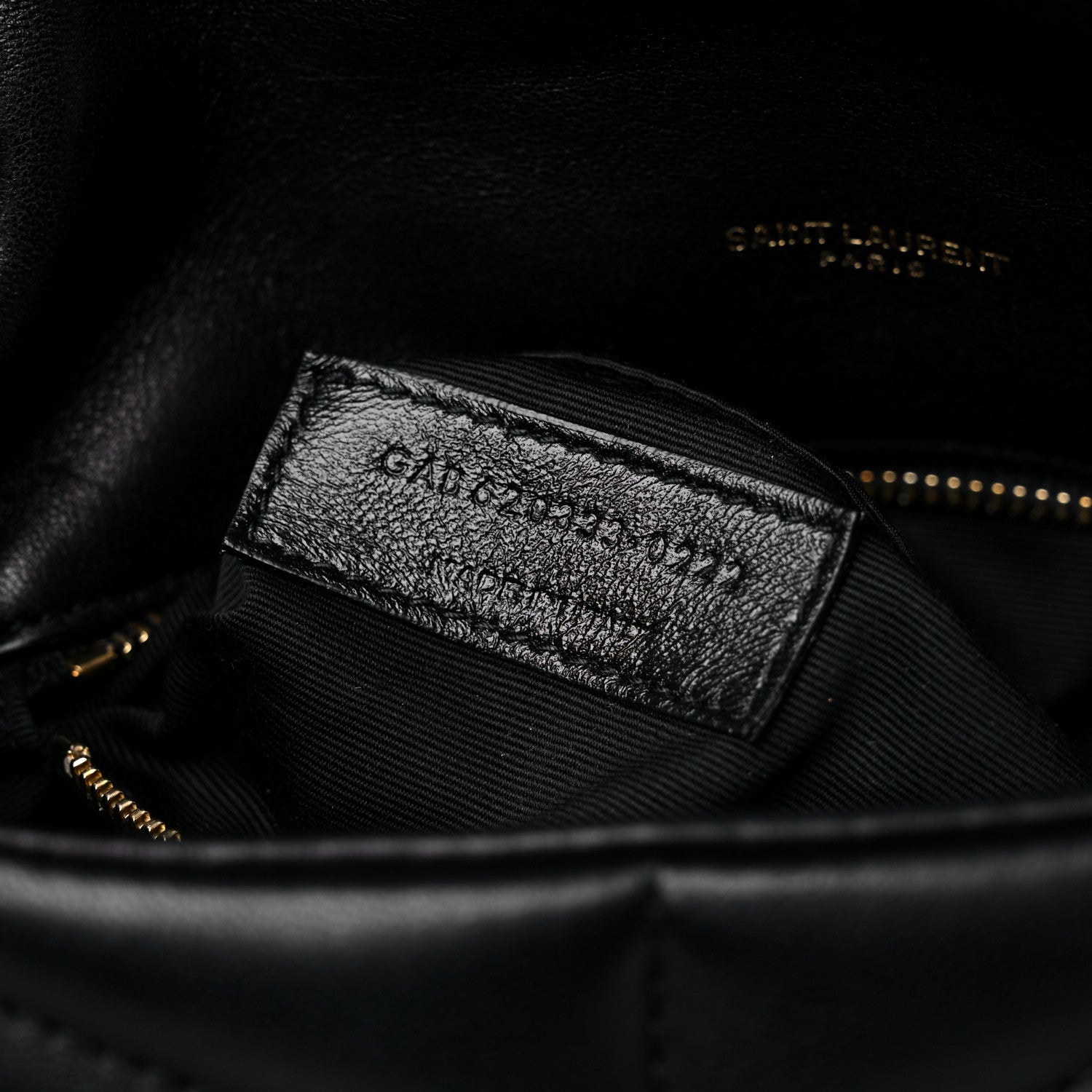 Saint Laurent Lambskin Quilted Toy Loulou Puffer Monogram Chain Satchel Black 8 of 13