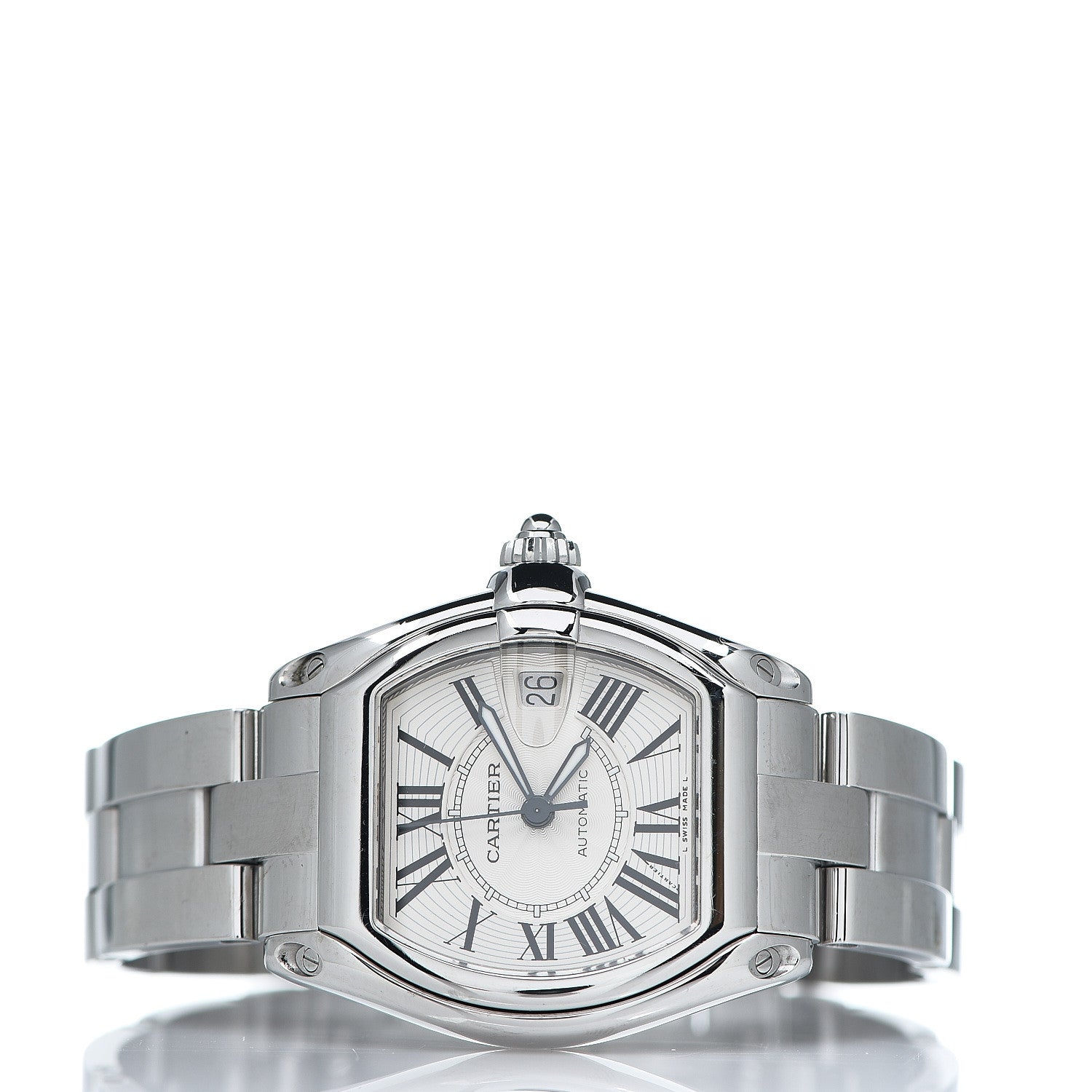 Cartier Stainless Steel 37mm Roadster Automatic Watch 2 of 5