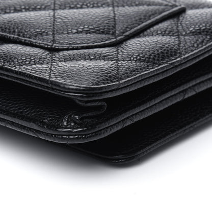 Chanel Caviar Quilted Wallet On Chain WOC Black 13 of 14