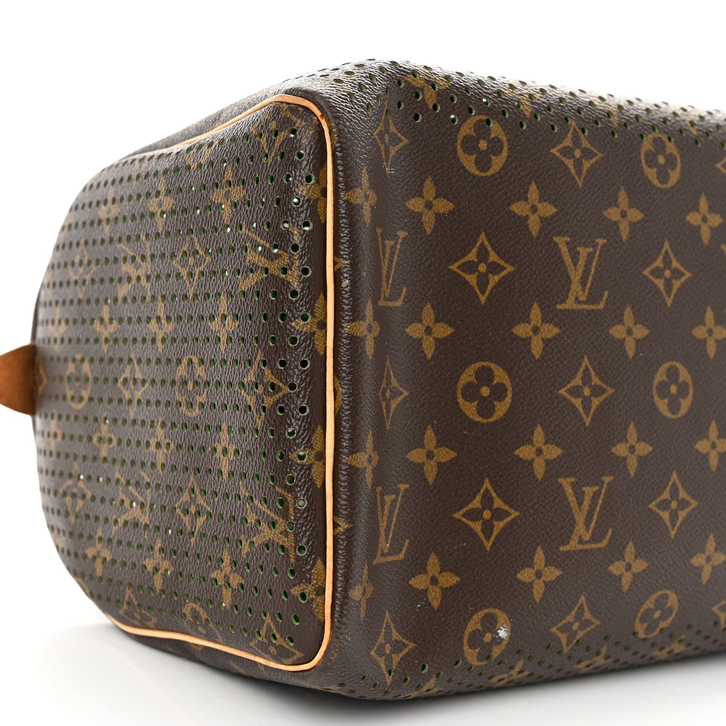 LOUIS VUITTON Monogram Perforated Speedy 30 Green